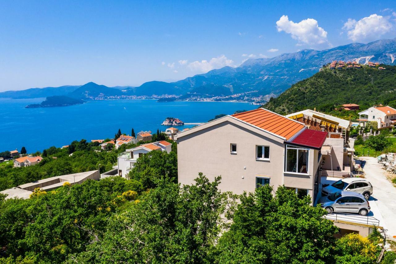 Apartmani Visum Sveti Stefan Esterno foto